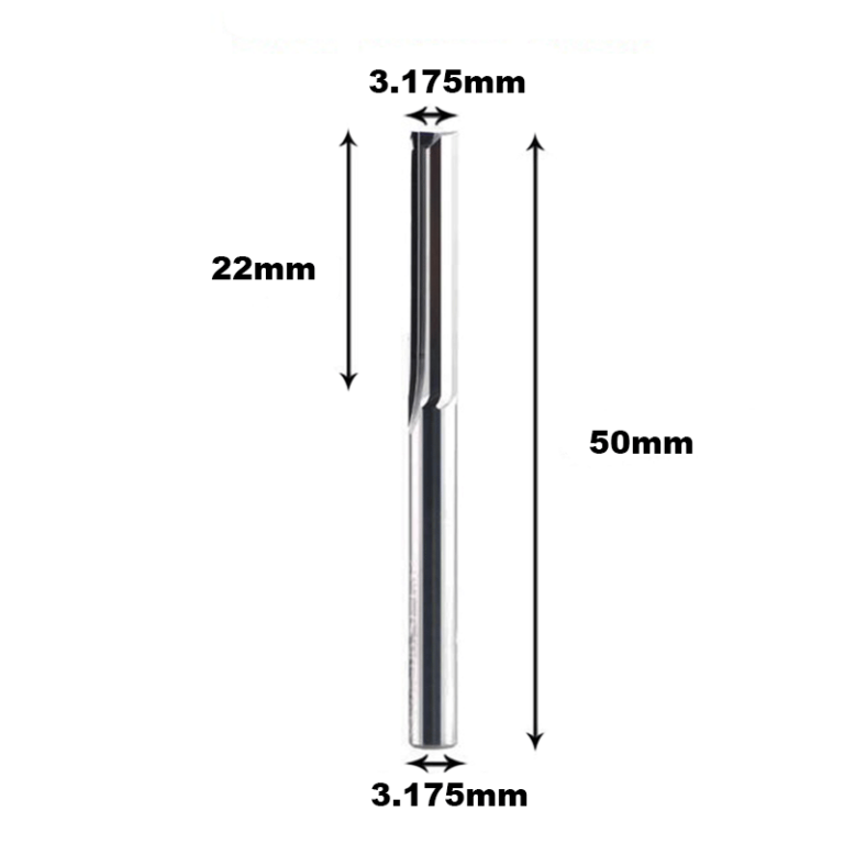 Straight Flute 3.175*22