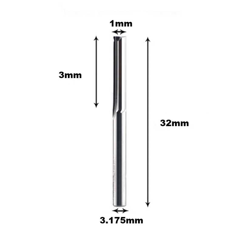 Straight Flute 3.175*1*3