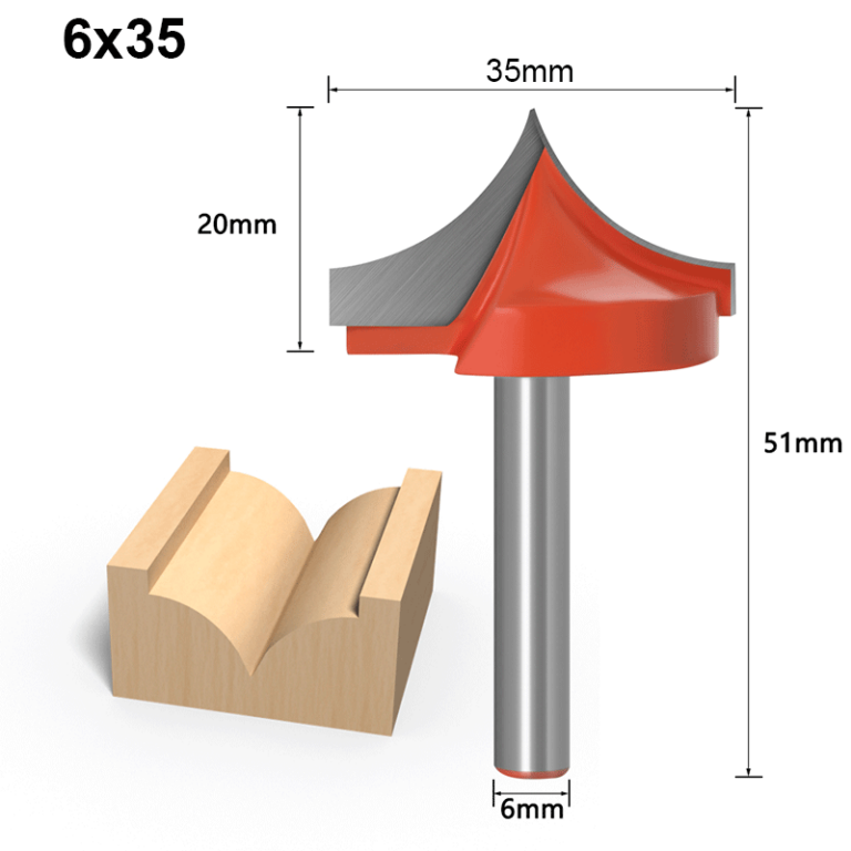 Sharp Mouth Carving Bit 6*35
