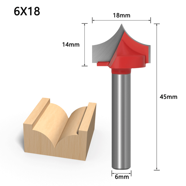 Sharp Mouth Carving Bit 6*18