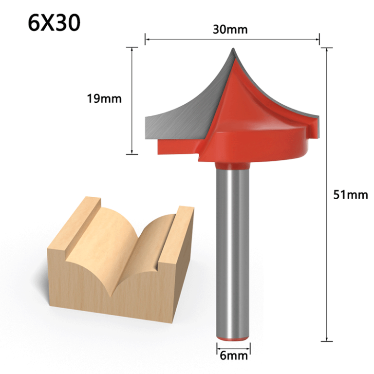 Sharp Mouth Carving Bit 6*30
