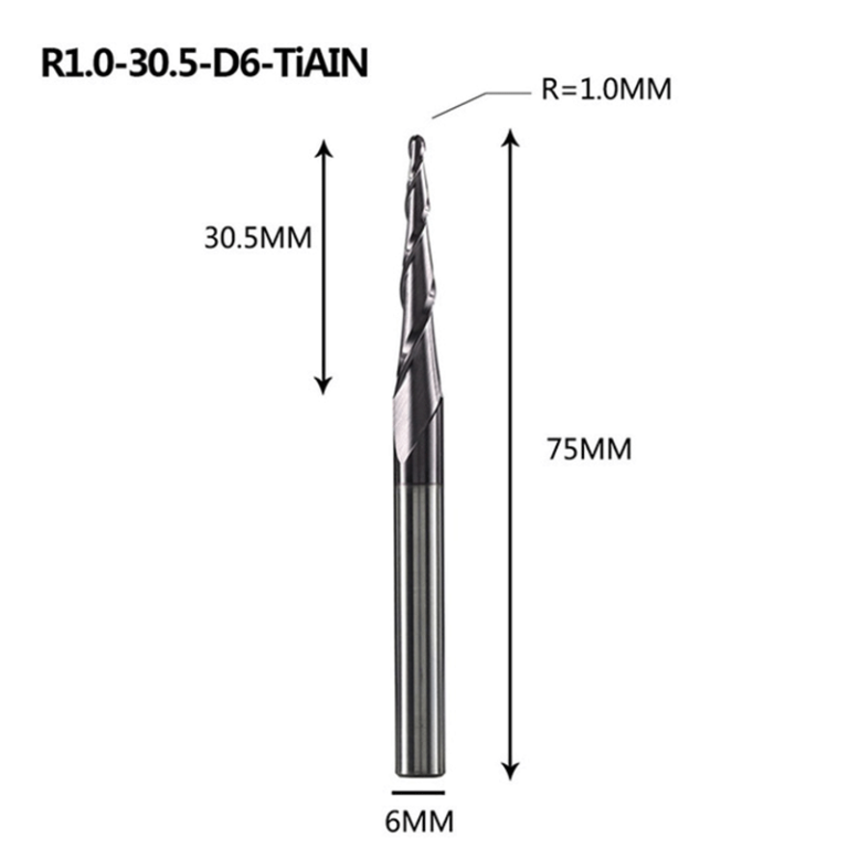 Tapered Ball Nose 6*R1*30.5