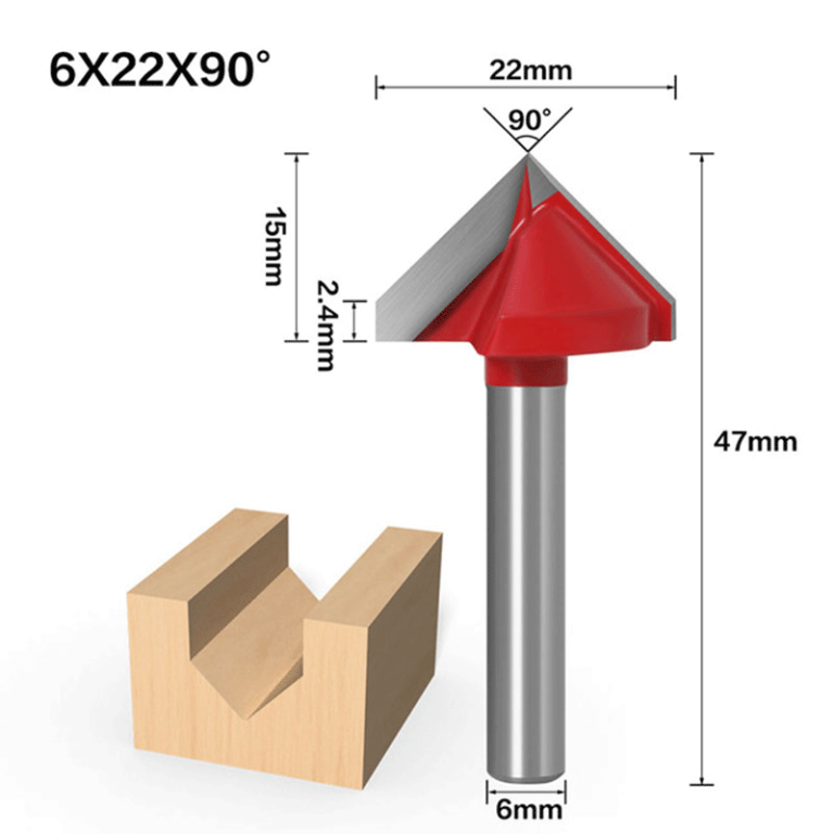 V-Carve Bit 6*22*90°