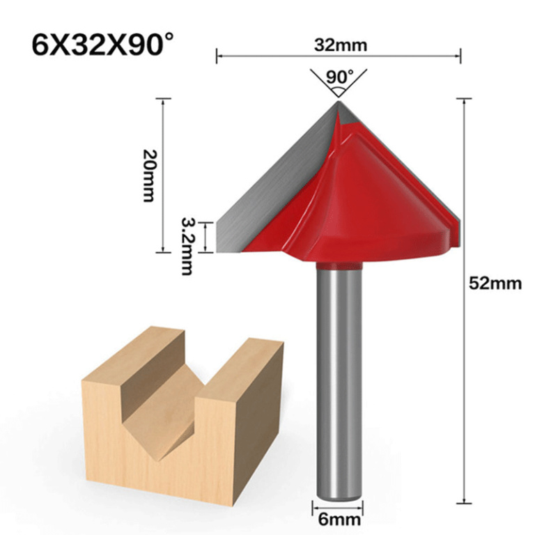 V-Carve Bit 6*32*90°